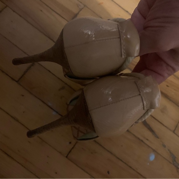 Lamb pink and grey pumps coquette Mob wife maximalist - Picture 3 of 6